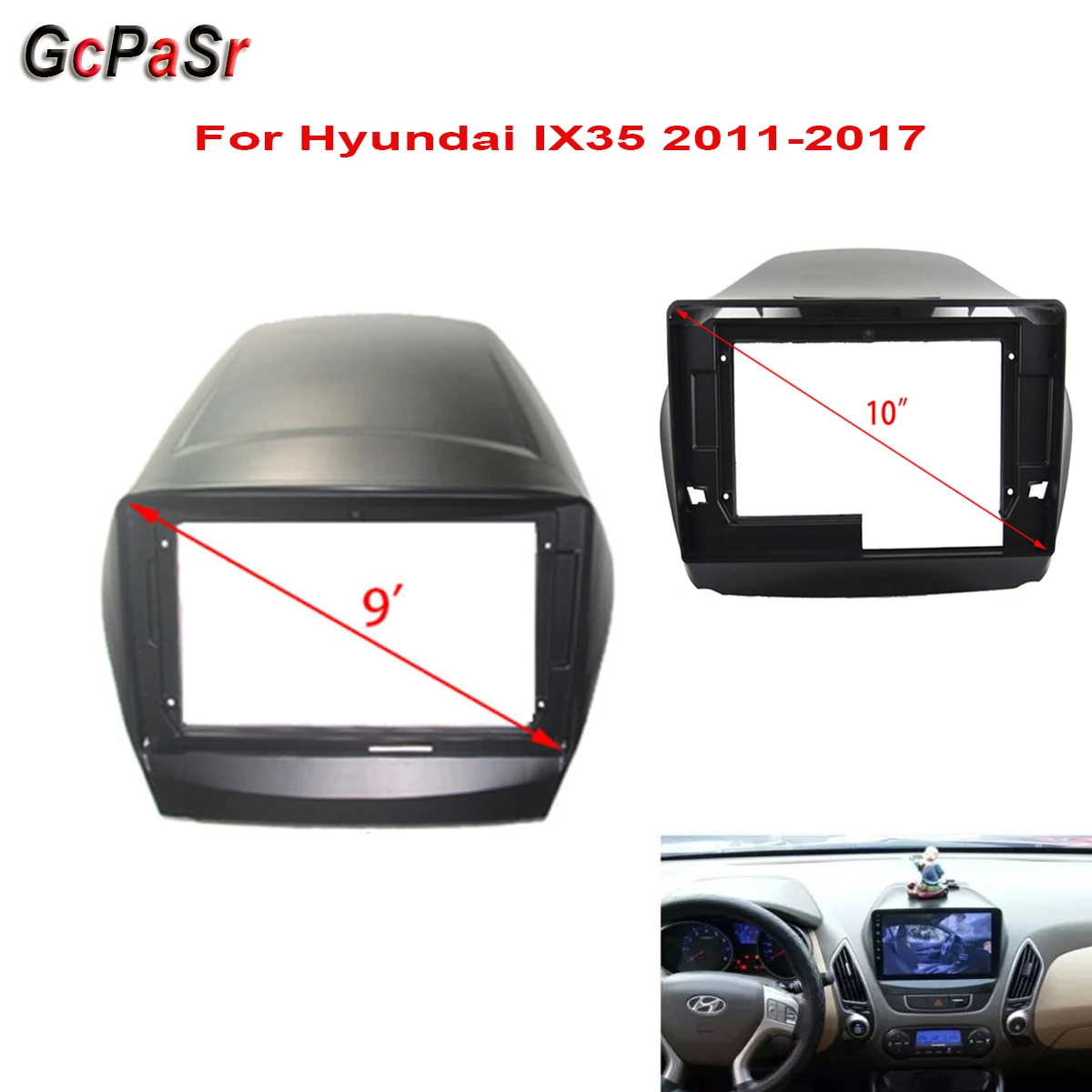 Автомобильная панель canbus для Hyundai IX35 2011-2017LHD навигационная рамка 9 &quotAndroid