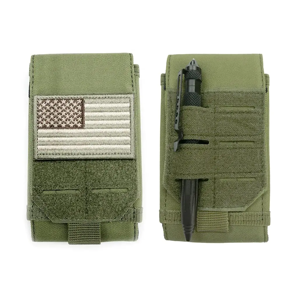 Фото Тактическая Сумка для повседневного использования, мягкая сумка на пояс, сумка для жилета, поясная сумка для сотового телефона, для походов, охоты, мобильный телефон Pouch №2