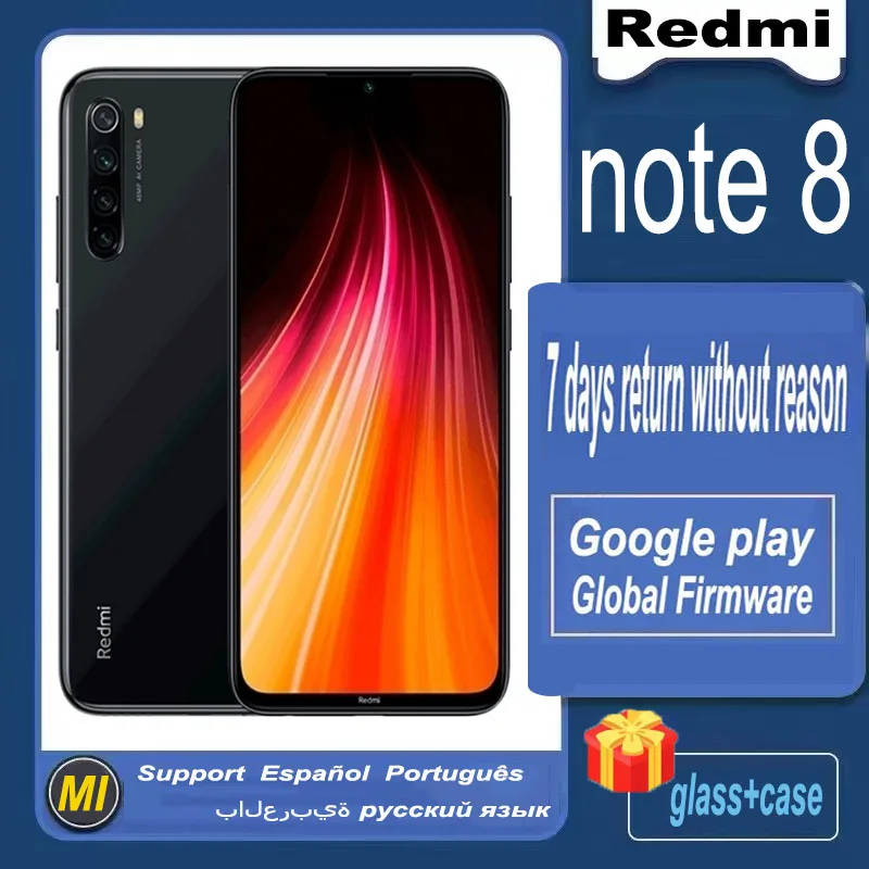 Xiaomi Redmi Note 8 Global version smartphone global rom Snapdragon 665 48MP 4000mAh 18W Fast Charge