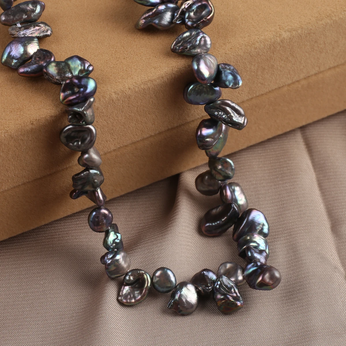 Natural Black Baroque Pearl Beads Irregular Loose Hole Bead for Jewelry Making Diy Women Necklace Bracelet Gifts