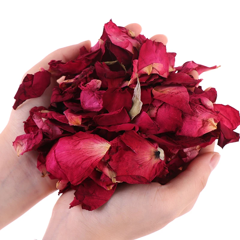 

Sdatter New Romantic 20/50/100g Natural Dried Rose Petals Bath Dry Flower Petal Spa Whitening Shower Aromatherapy Bathing Supply