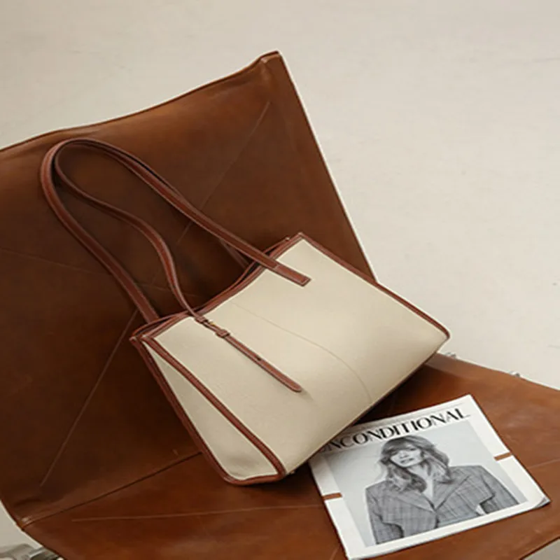 Women Luxury Bag Casual Tote Female Fashion Handbag Lady Popular Soft Cowhide Genuine Leather Shoulder Bag Inclined Shoulder Bag