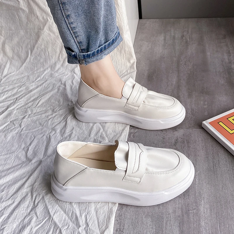

Women's Shoes Platform Casual Female Sneakers Slip-on Round Toe Shallow Mouth Flats Clogs Nurse Comfortable Slip On New Dress