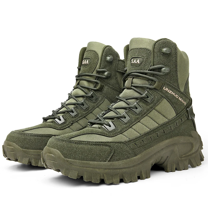 

Outdoor Work Boots Safety Shoe Tactical Desert Combat Military Boots Special Force Trekking Shoes Hiking Male Tracking Men Boots