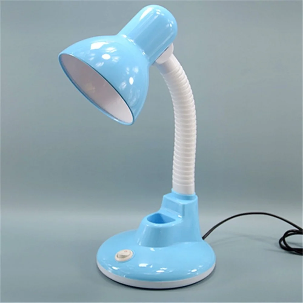 

Modern Home Lamp with Pen Holder Learning Desk Lamp Reading Eye Protection Led Plug-in Lamp Dormitory Bedside Desk Lamp