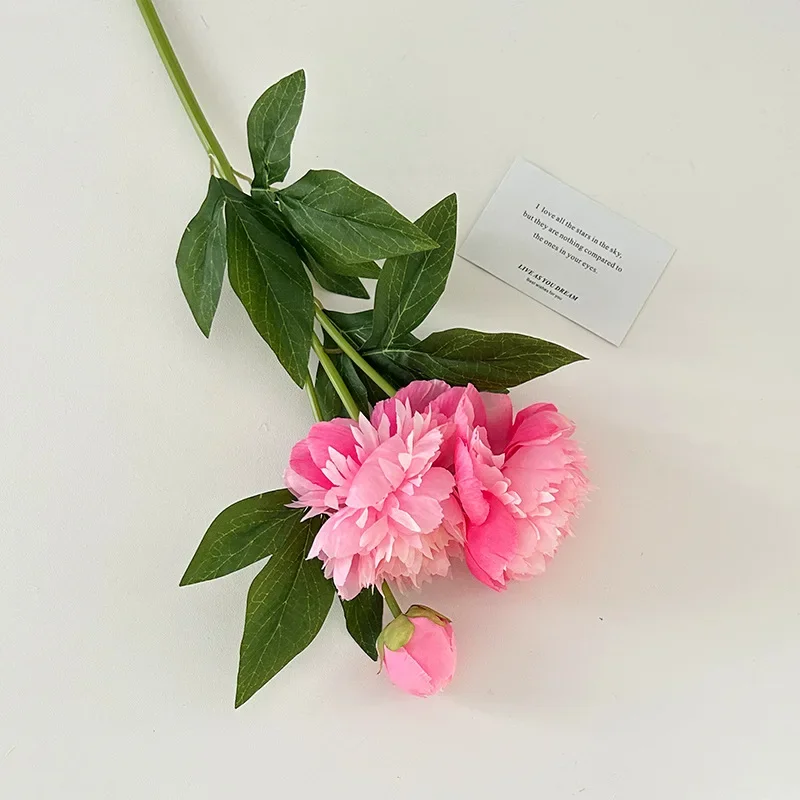 

Искусственные шелковые пионы 3 штуки