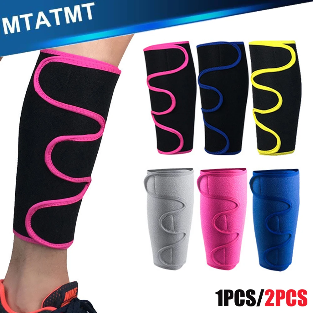 

MTATMT 1Pcs/2Pcs Calf Brace Adjustable Shin Splint Support Lower Leg Compression Wrap Reduces Muscle Swelling Pain Relief