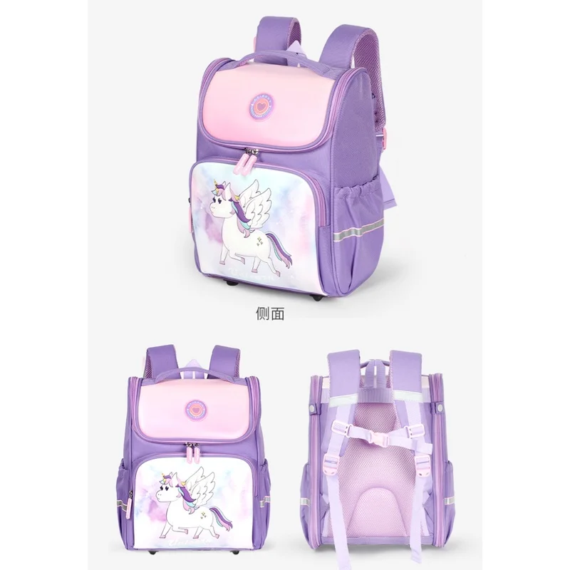 Primary Girls Princess Unicorn Fashion High-capacity Backpacks New Children Boy Cartoon Grade 1-6 Students Schoolbags for Travel