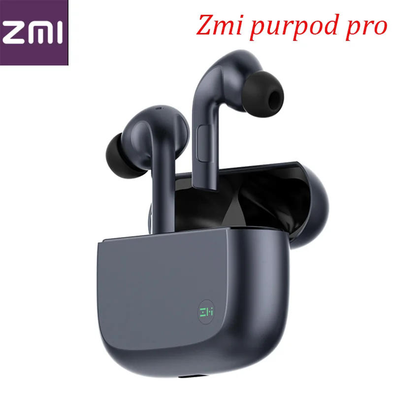 

Новинка, ZMI PurPods Pro, первый в мире, Bluetooth 5,2, оригинальные беспроводные наушники, ANC, 3Mic, защита от шума, водонепроницаемые наушники-вкладыши