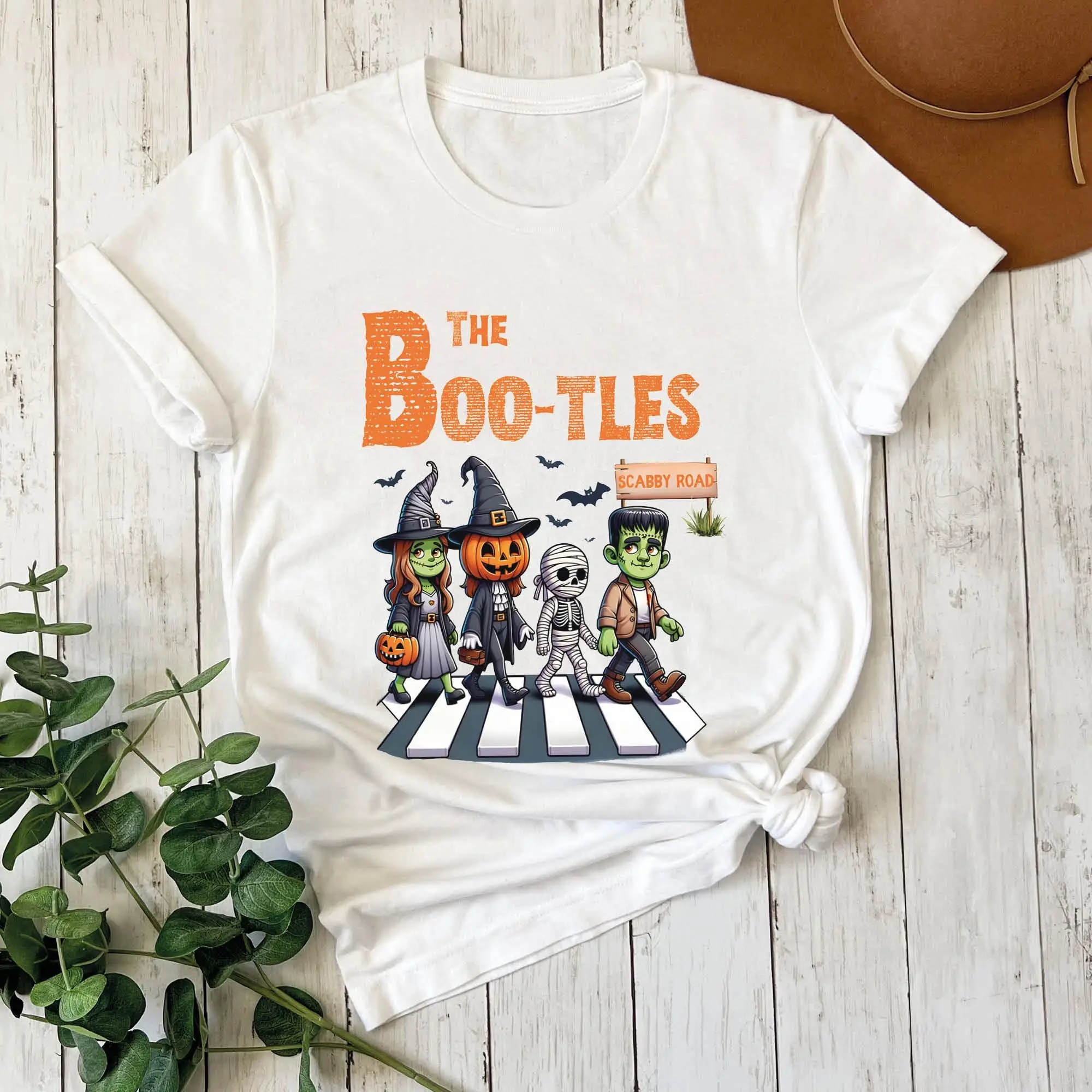 Футболка The Bootles милая забавная пародия на Хэллоуин пародий Boo Tles любитель