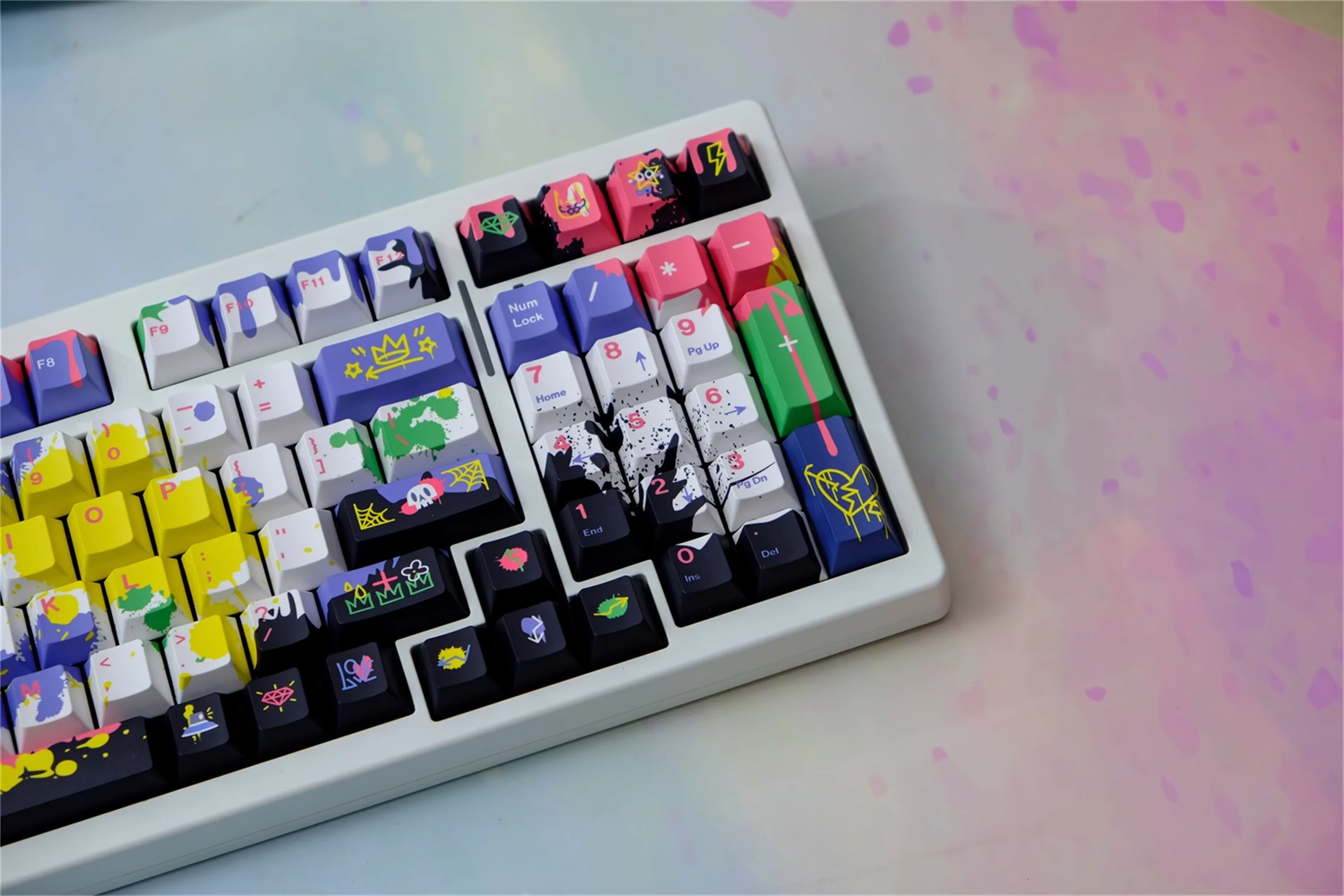 Клавиши GMK Graffiti, 151 клавиша, материал PBT, профиль Cherry, DYE-SUB, для механических клавиатур MX Switch Wooting (art.: 3920dc14f8bee) - 3920dc14f8bee