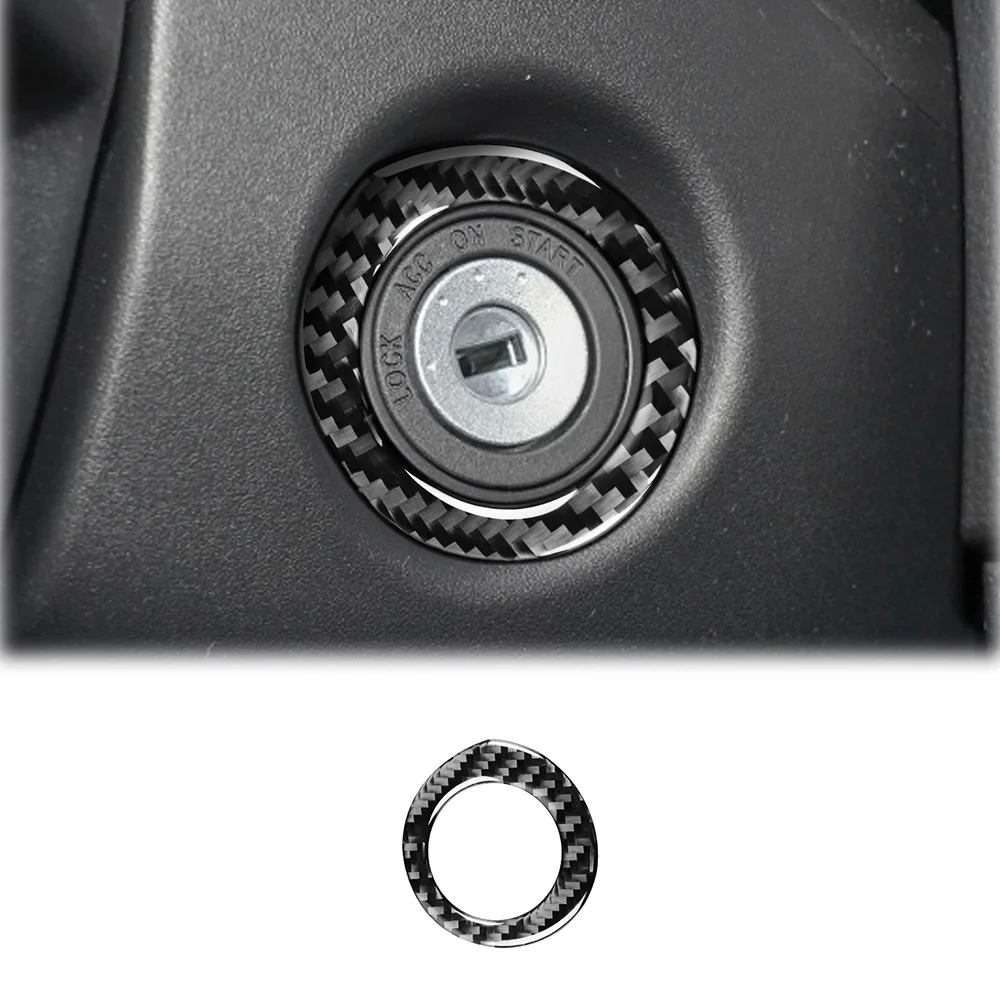 

for Toyota Corolla 2014 2015 2016 2017 2018 Ignition Key Ring Decoration Cover Sticker Decal Trim Car Accessories Carbon Fiber