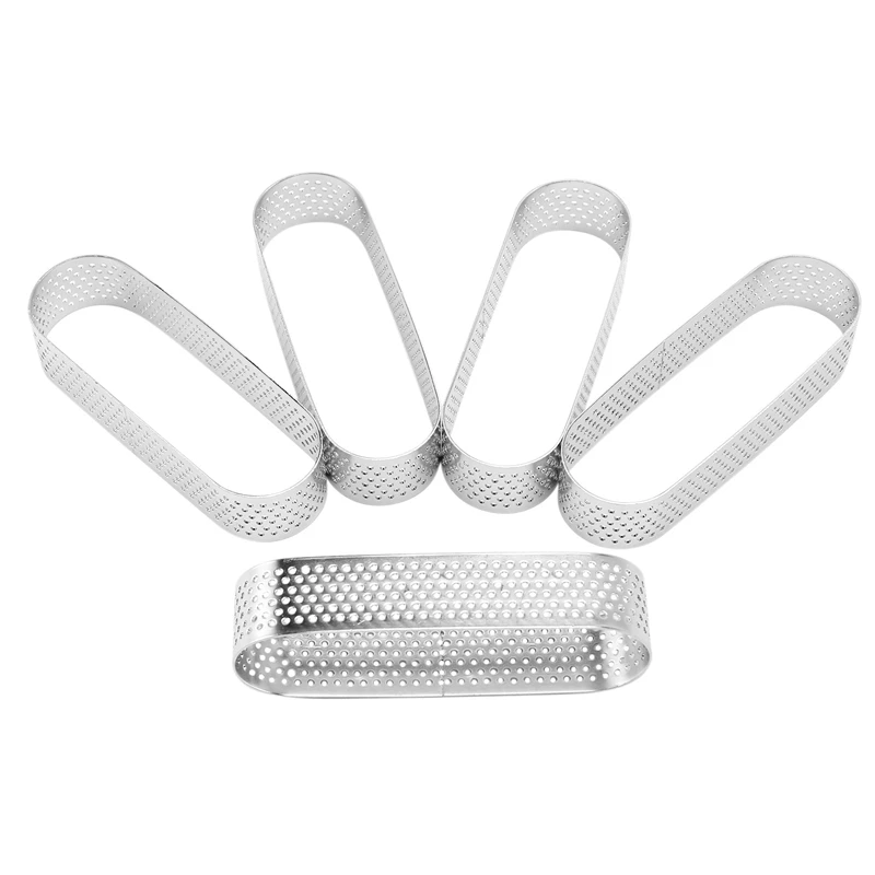 

32 шт. овальные формы в клетку, форма для торта с французскими искусственными фруктами, кольцо для торта, кольцо для торта, кольцо для Мусса из нержавеющей стали