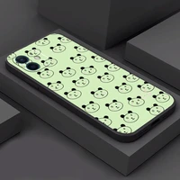 cartoon bear panda phone case for funda iphone 11 12 13 pro max mini x xr xs se 2020 5s 6 7 8 plus carcasa liquid silicon etui
