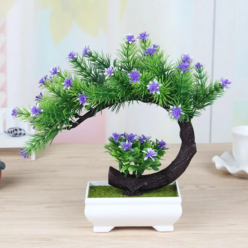 

Artificial Plants Bonsai Small Tree Simulation Pot Plants Fake Flowers Table Potted Ornaments Home Decoration Hotel Garden Decor