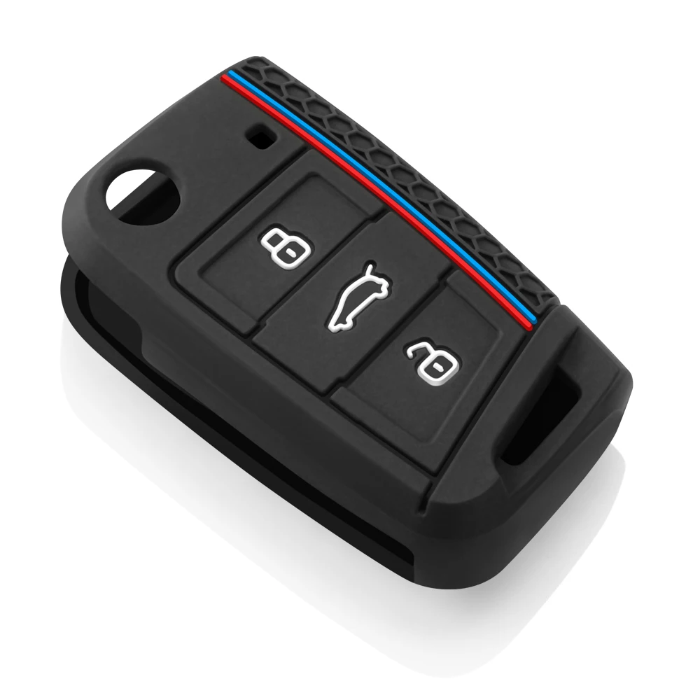 

Чехол для ключа VW Golf 7 GTI POLO Touran Tiguan Skoda Octavia Rapid Kodiaq Fabia Seat Ibiza Leon Ateca Arona T-Cross T-Roc