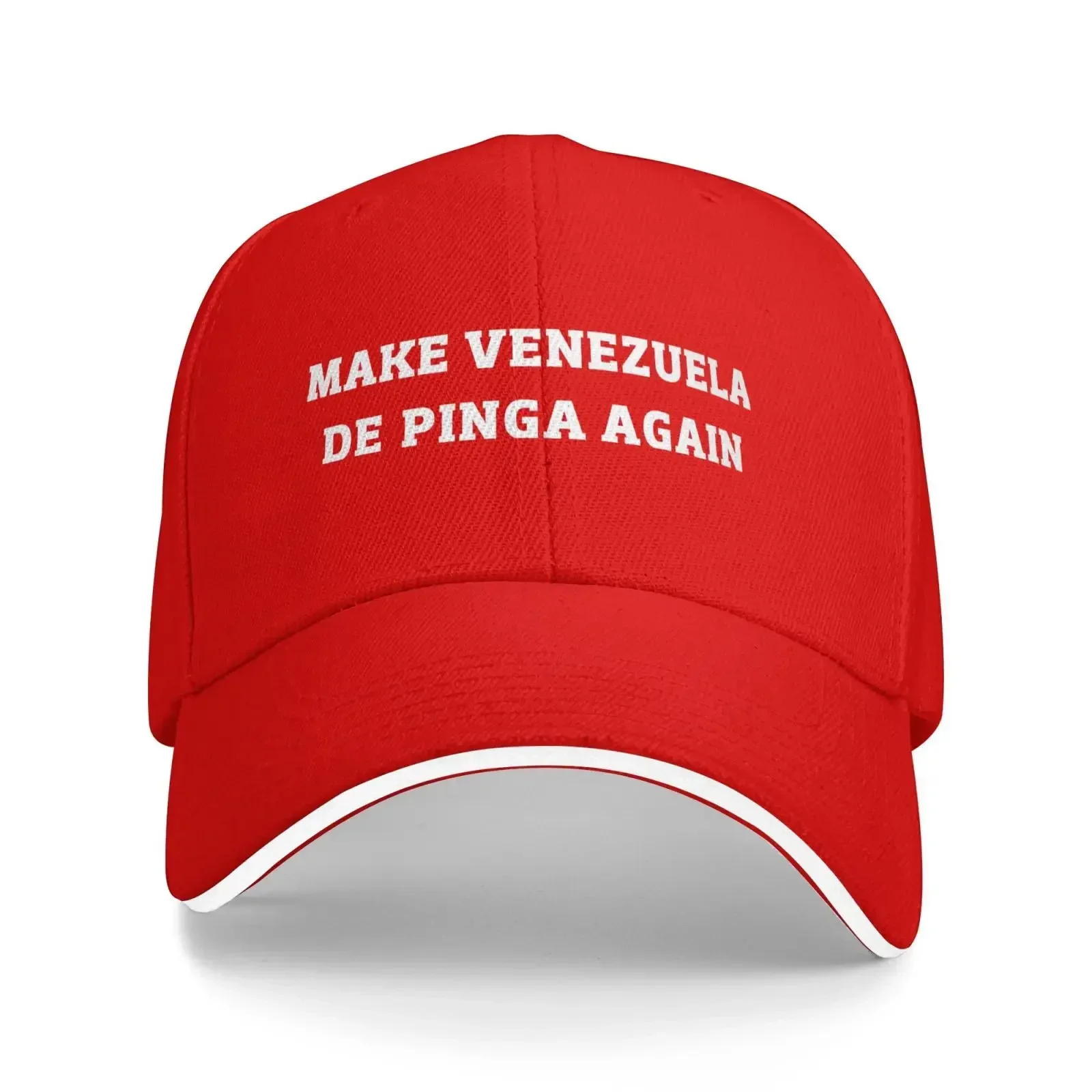 Фото Новая бейсболка MAKE VENEZUELA DE PINGA AGAIN, унисекс, уникальный дизайн, повседневная летняя кепка, подарок, снэпбэк №1