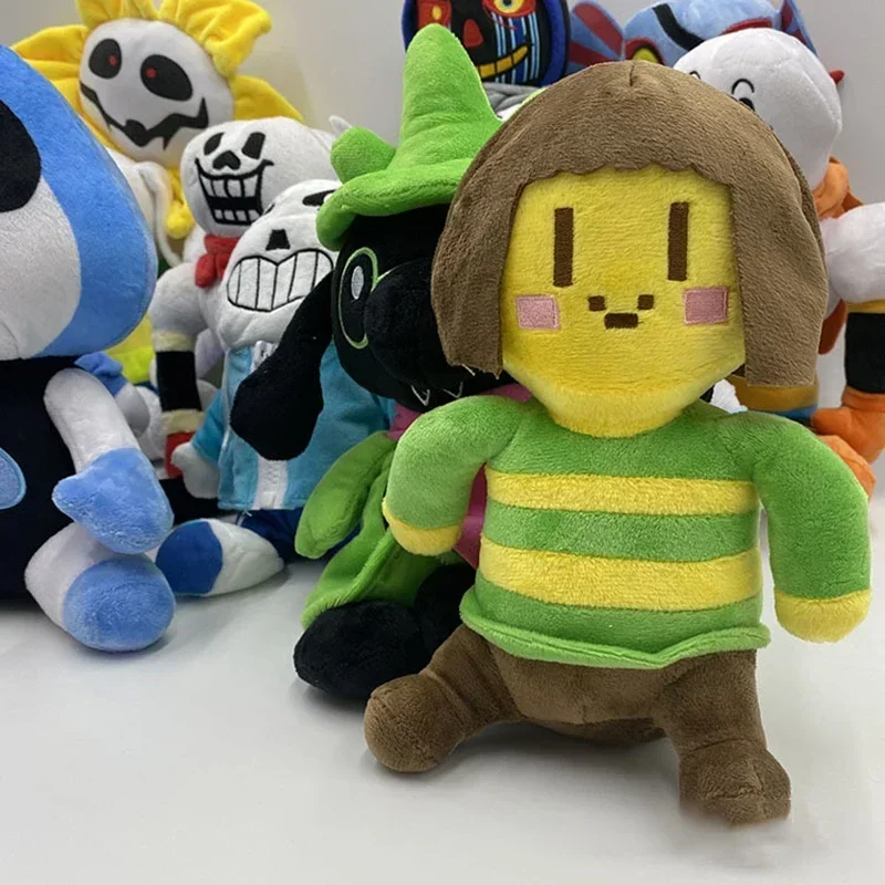 Фото Undertale плюшевые игрушки Chara Frisk Sans Papyrus Ootopus Alphys Toriel мягкие куклы аниме плюшевые фигурки украшения дивана подушки №4