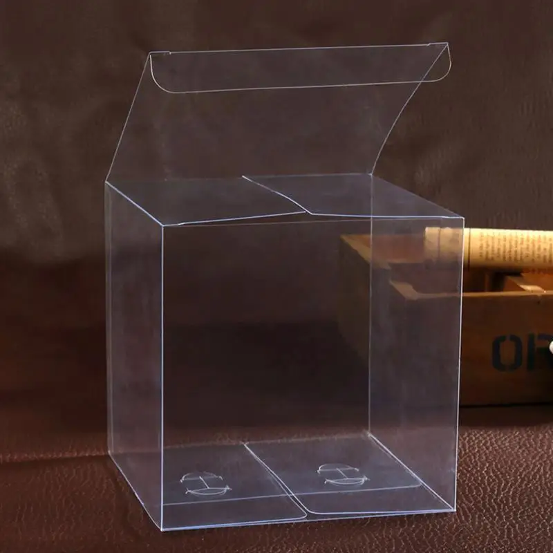 Es Clear Box For Gift Candy Favor Transparent Favors Plastic Cube Gifts Display Christmas Wedding Cupcake Case Acrylic