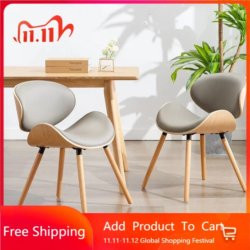

Modern Garden Chairs Camping Design Wedding Leather Wood Salon Nail Makeup Dining Chairs Events Meubles De Salon Furniture ZMHYH