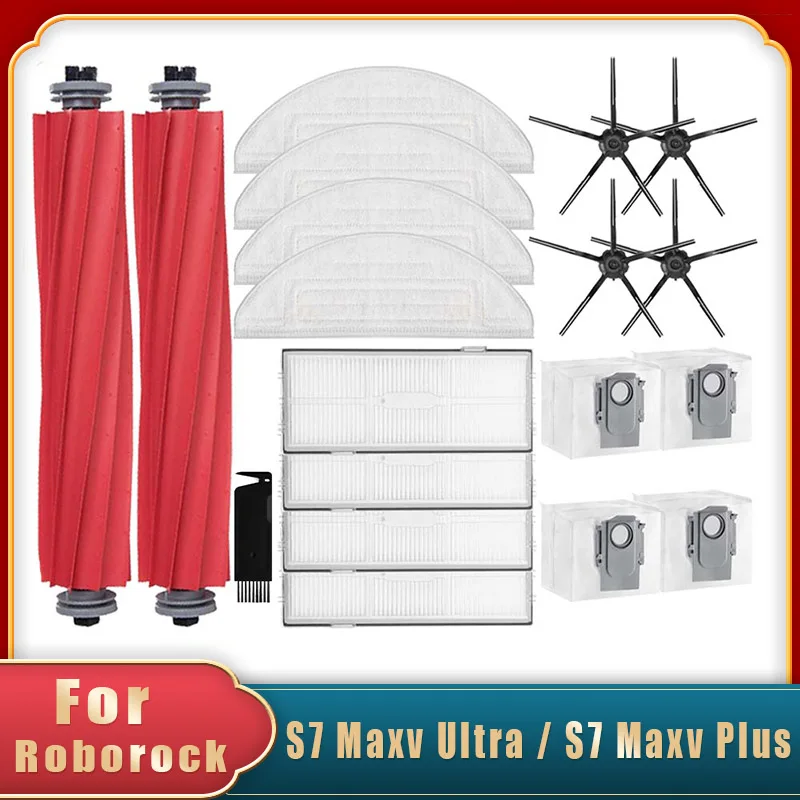 

For Xiaomi Roborock S7 Maxv Ultra / S7 Maxv Plus / S7 Pro Ultra / G10s Robot Vacuum Main Side Brush Hepa Filter Mop Pad Dust Bag