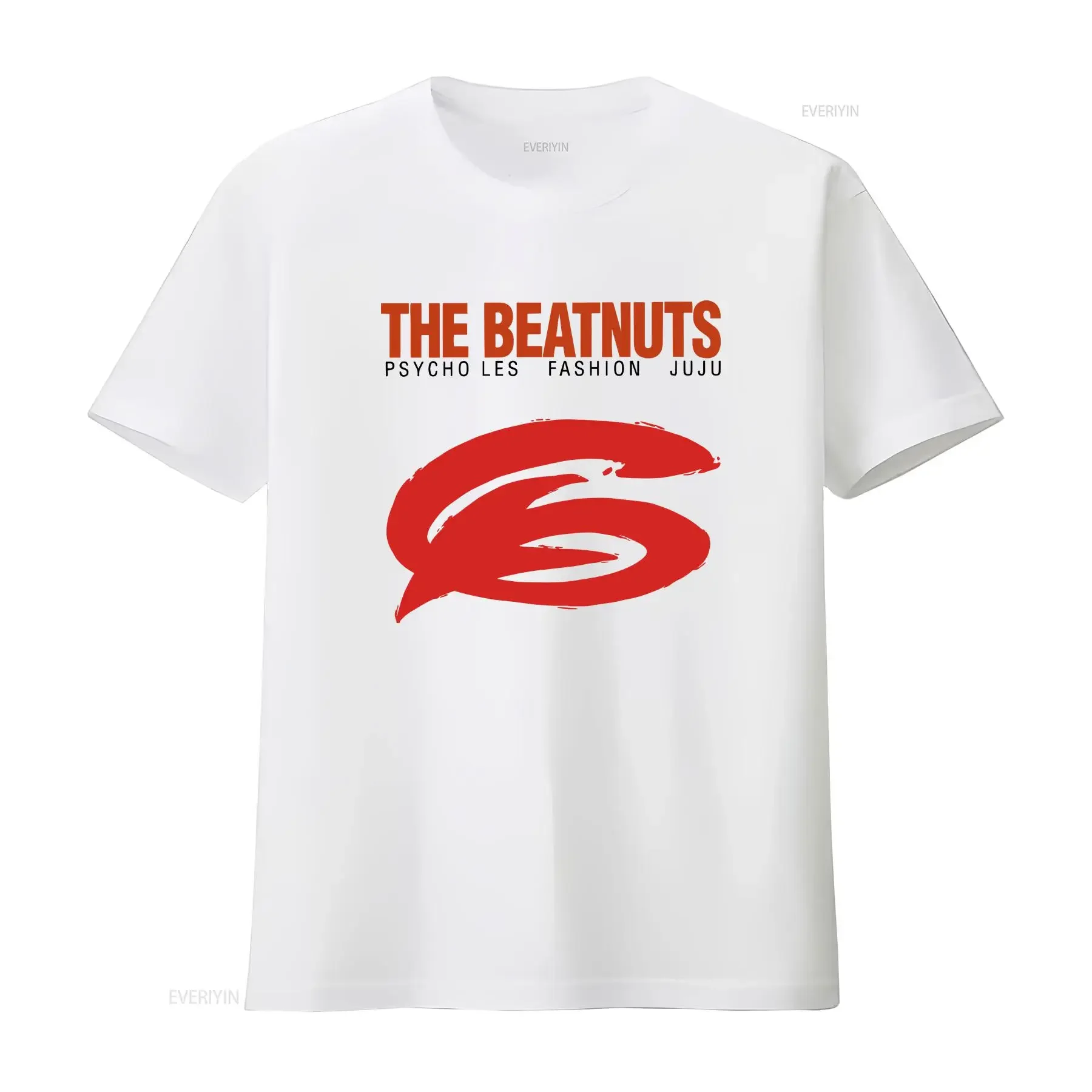 Фото Футболка The Beatnuts Promo в классическом стиле хип-хоп, винтажная, с эффектом потертости, слегка унисекс, удобная, универсальная, для повседневной носки. №4