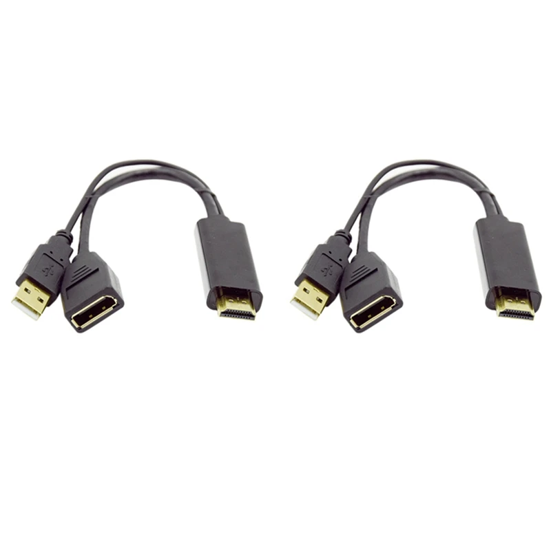 

Новый переходник для порта HDMI на дисплей, 2 шт.