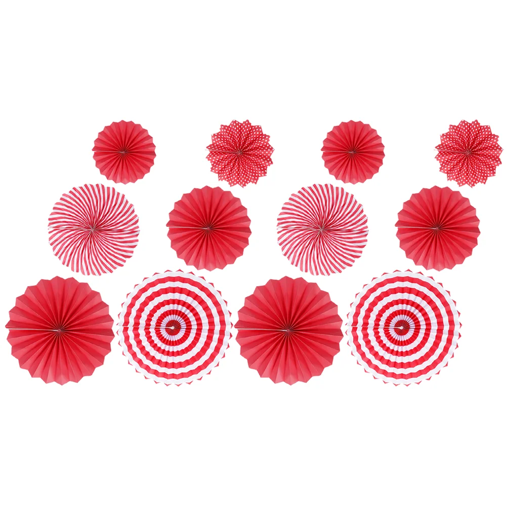 

Ornaments Paper Fans Hanging Decorations Party Decorative Props Layout Supplies