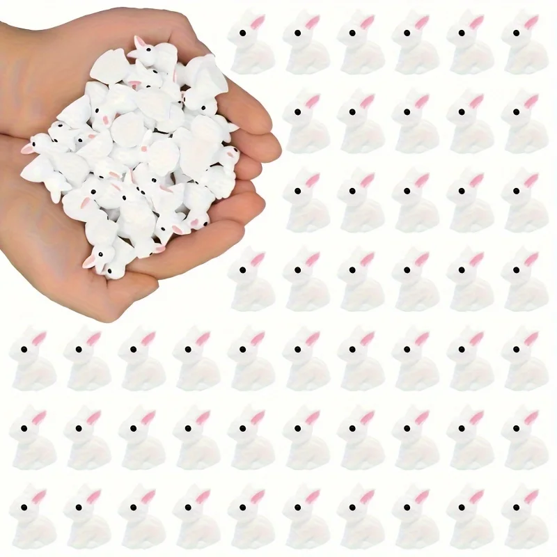 

Миниатюрные фигурки кроликов из смолы 60 шт.