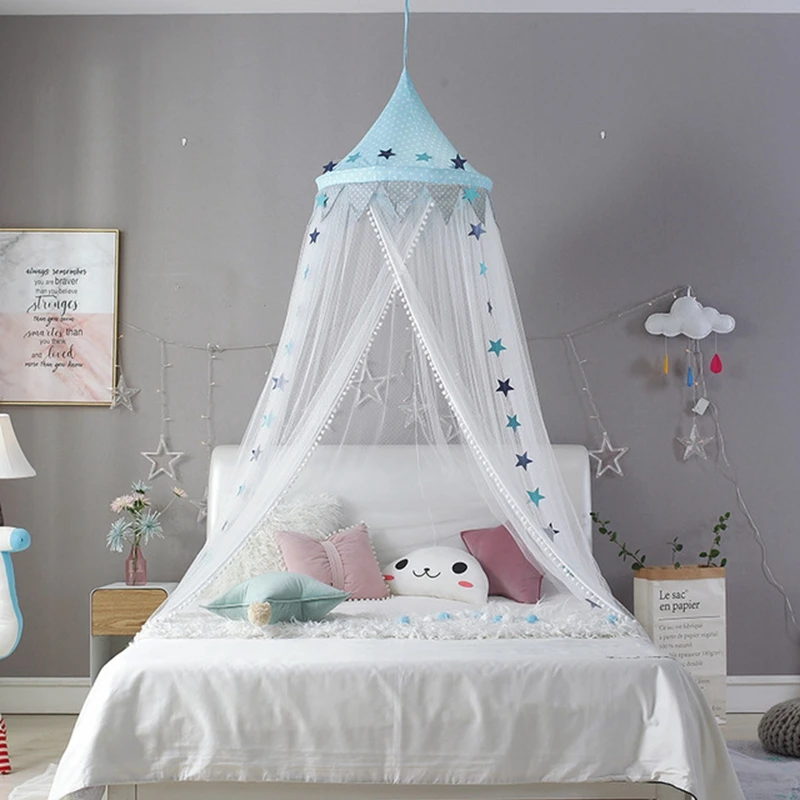 

Baby Mosquito Net Crib Netting for Kids Room Infant Bed Hanging Tent Tulle Canopy Princess Style Children's Room Decoration