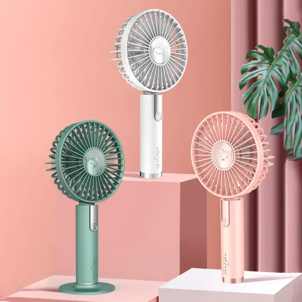 

Summer Portable Mini Fan 3 Speed Adjustable Fans USB Rechargeable Desk Handheld Air Conditioner Cooler Outside Travel Artifact
