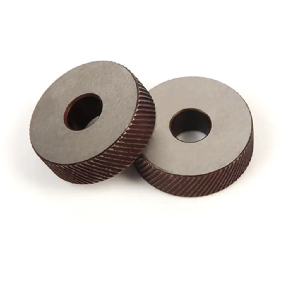 

2pcs 1.0mm Reticulated Knurling Wheel HSS Lathe Tool Inner Hole Embossing Wheel Diamete 26mm For Metal Lathe Wheel Knurling Tool