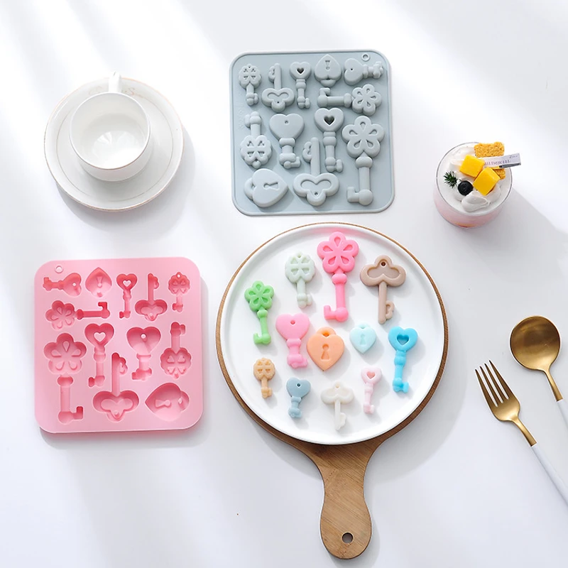 

Key Cake Mold, Keyhole Silicone Molds Decoration, Fondant, Sugarcraft, Cupcake Cake, Chocolate Pastry, Polymer Clay Epoxy Resin