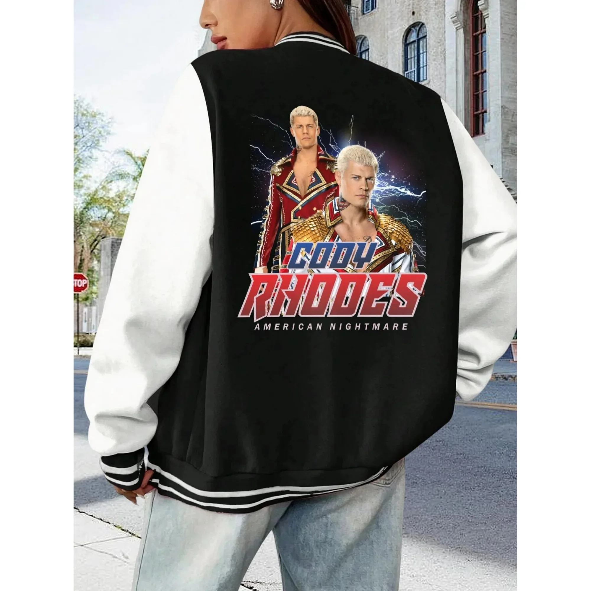 Фото Куртка Cody Rhodes Merch, косплей, женская и мужская модная повседневная уличная одежда, толстовки №1