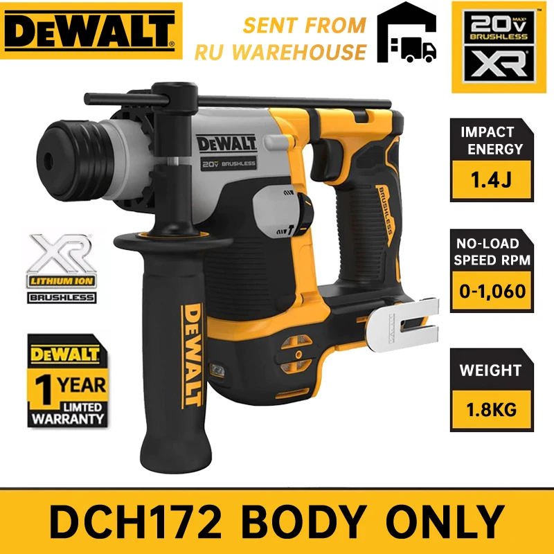 DEWALT DCH172 Rotary Hammer Kit 20V MAX 5/8