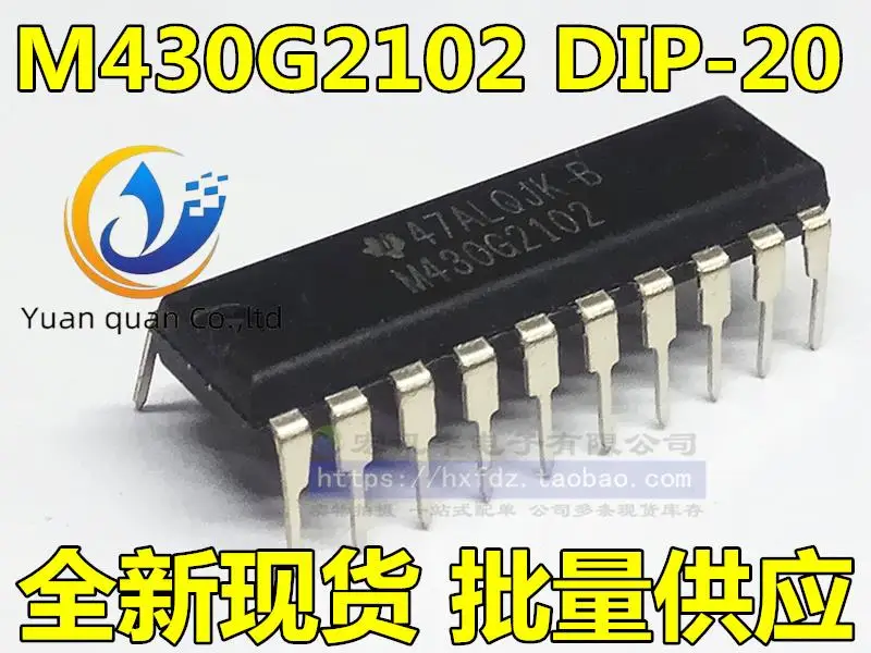 

2pcs original new M430G2102 MSP430G2102IN20 DIP-20 MCU can be burned