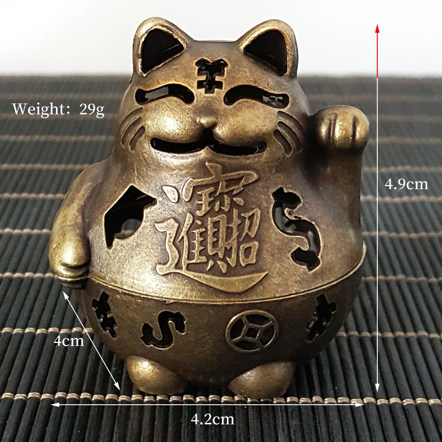 

Металлическая курильница Lucky Cat & Wealth God