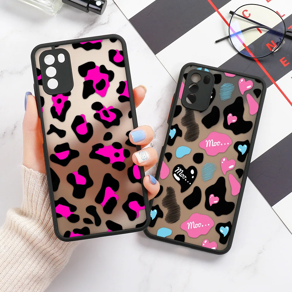 Матовый леопардовый чехол Poco X3 Pro для Xiaomi Redmi Note 10 9 8 PocoX3 M3 M4 F3 10S 9S Redmi9 9T 9C 9A |