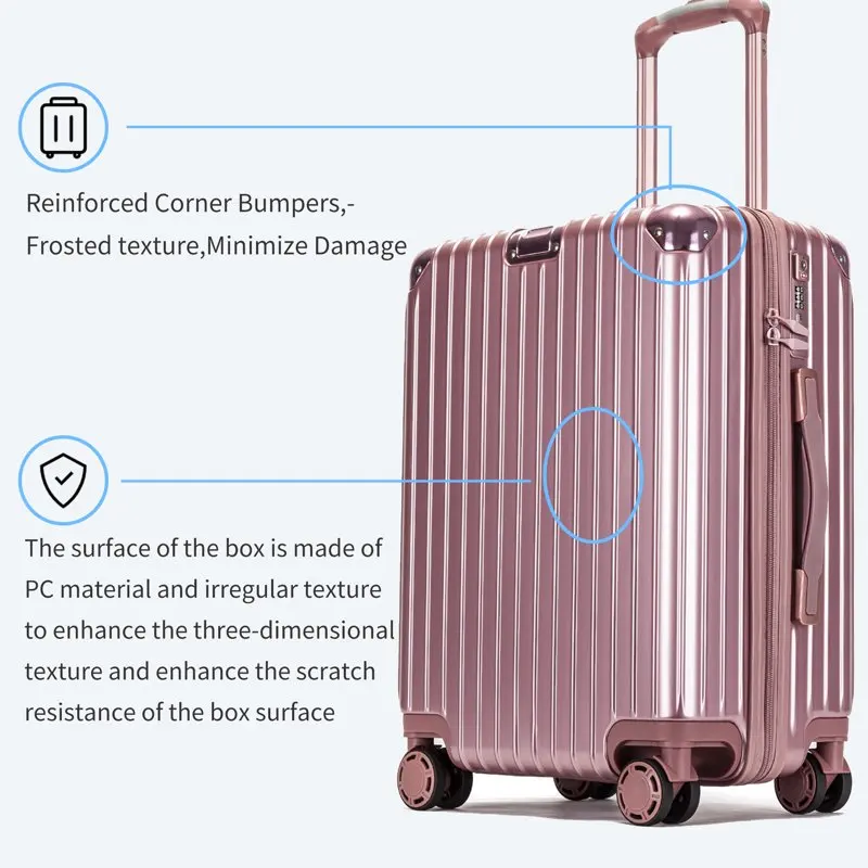 3 Piece Hard Shell Travel Luggage Sets,20
