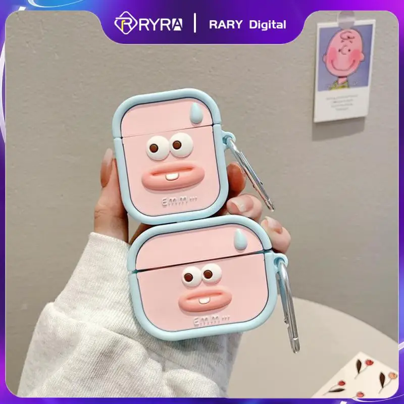 

RYRA Silicone Earphone Cases For Airpods 1/2 Case Cover Headphone Accessories Protective Box For Apple Airpods Pro Airpods3 Case