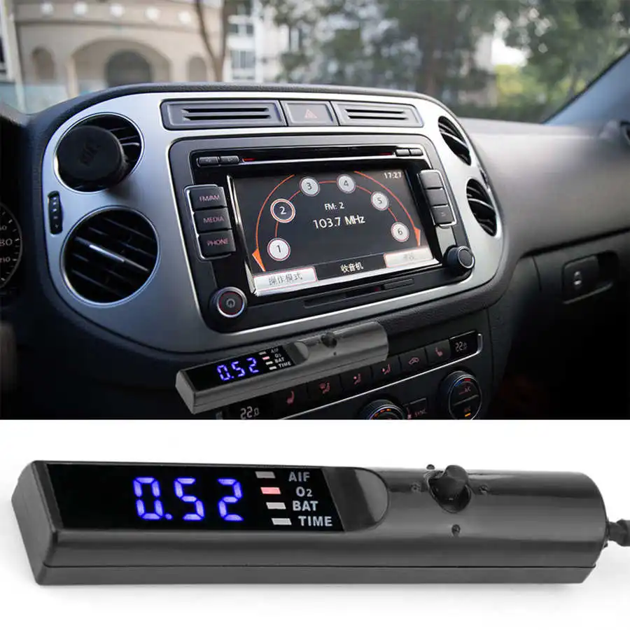 

12V Universal Auto Modified Timer Device Digital LED Display Parking Time Retarder plastic Shell Color black