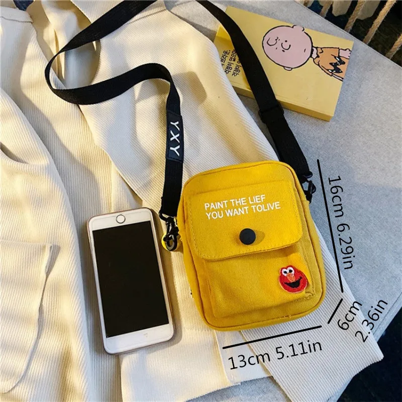 Яркая холщовая сумка через плечо с героями мультфильмов стильная дизайнерская