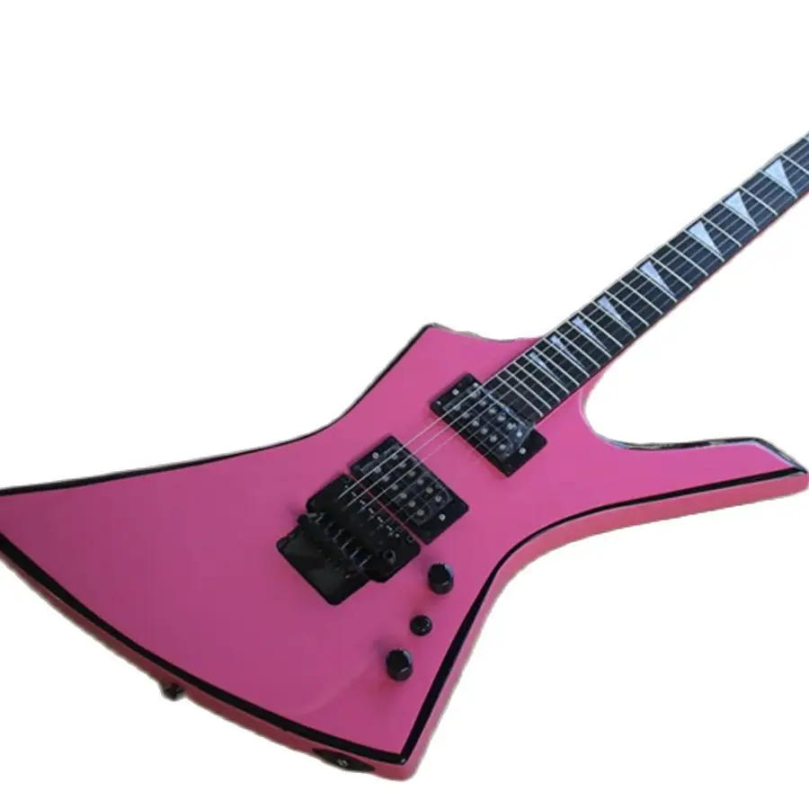 

Новая фабричная модель, нерегулярная электрическая гитара, захват HH, фингерборд из розового дерева, черный край, высокое качество, по индивидуальному заказу