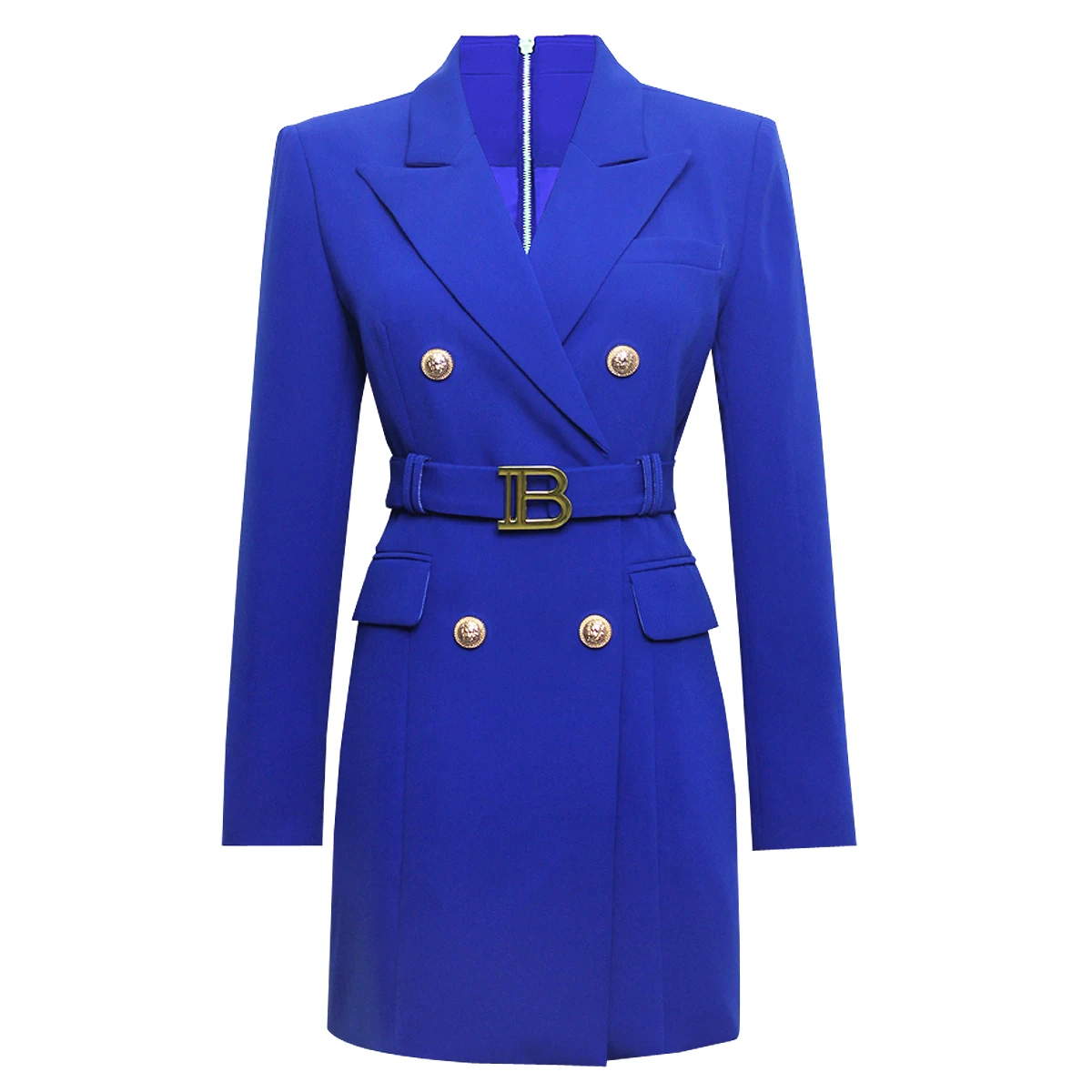 2022 Spring And Autumn High Quality New Fashion Slim Belt Long Sleeve Temperament Commuter Dress Women's Blazer