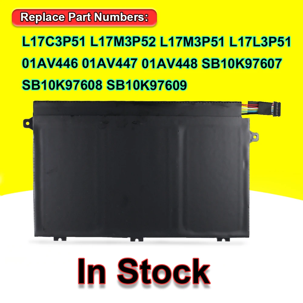 01AV445 L17L3P51 Аккумулятор для Lenovo ThinkPad E14 E15 E480 E490 E495 E580 E585 E590 E595 Ноутбук L17M3P51 L17C3P51 01AV446