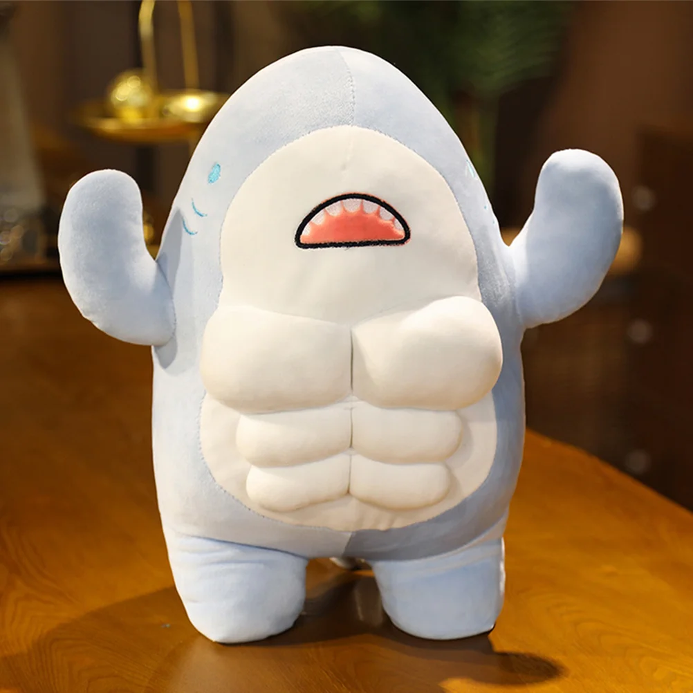 

Muscle Shark Adorable Cartoon Lovely Stuffed Toy Animal Room Children Toys