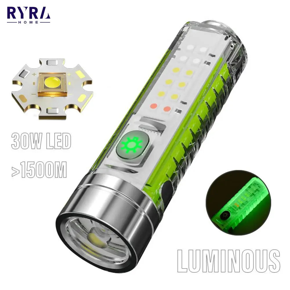 

High Quality LED High Power Flashlight Super Bright Portable Lantern With Luminous Flishamp For Outdoor Camping Hunting Torch
