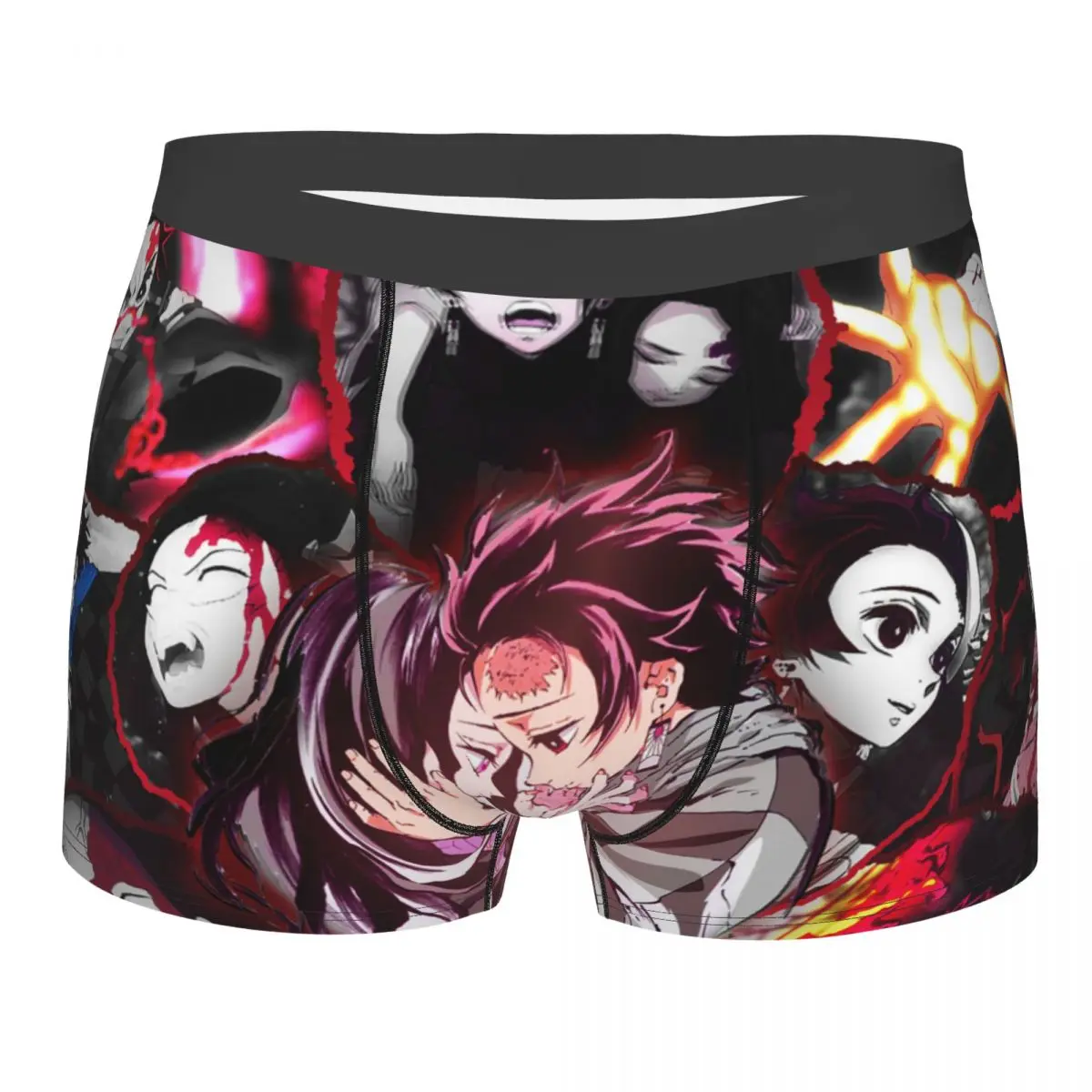 

Men Kamado Kamado Demon Slayer Underwear Japanese Devil's Blade Anime Humor Boxer Briefs Shorts Panties Male Soft Underpants