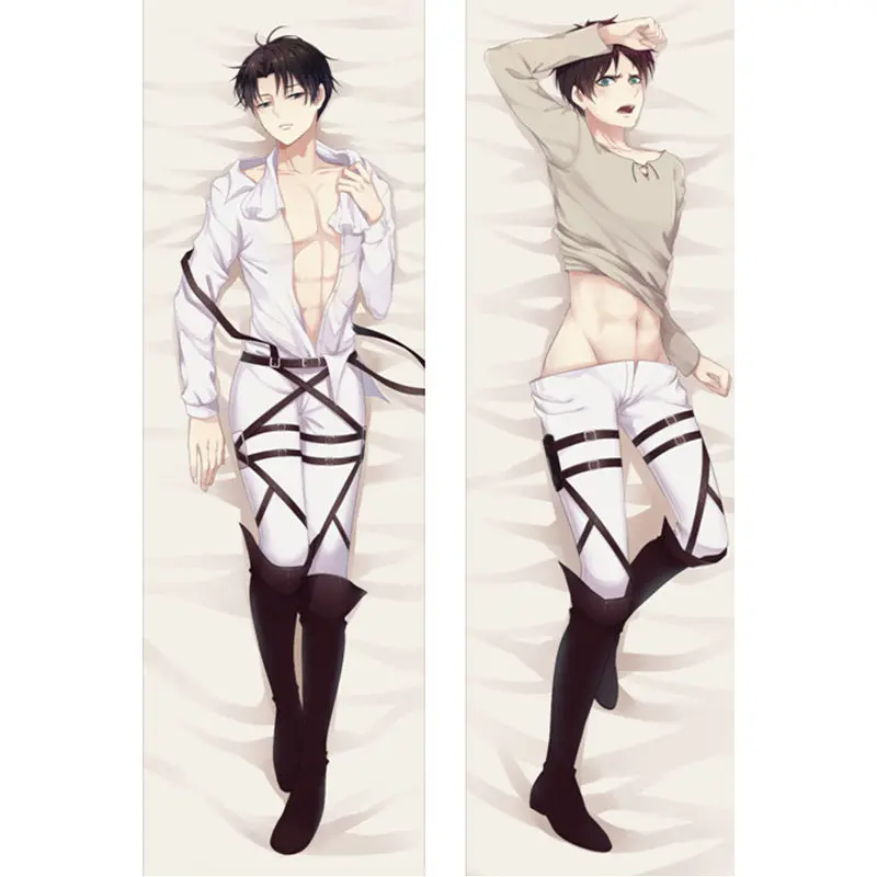 Чехол с рисунком из аниме атака на кожу чехол объемной подушкой Mikasa Levi Ackerman