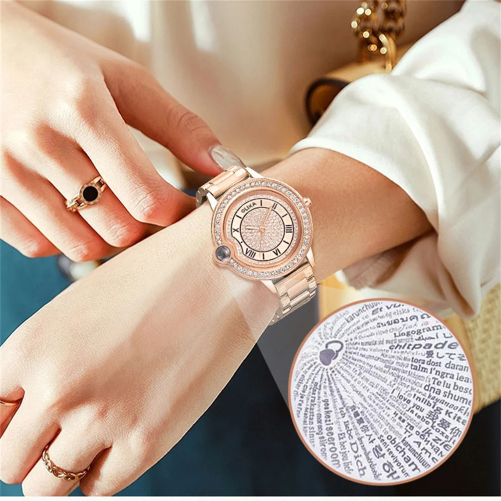 QSCY OLIKA Watch for Women Luxury Retro Love Gift Ladies Fashion Quartz Wristwatch Female Waterproof Top Women'S Watches